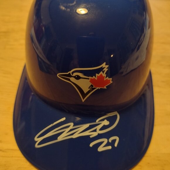 Vladimir Guerrero Jr Toronto Blue Jays MLB autographed ice cream helmet with Coa - Picture 1 of 2